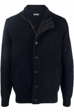Barbour Cárdigan con cuello de tortuga