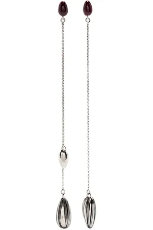 LEMAIRE Aretes con detalles de mostacillas