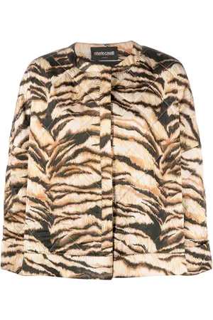 Roberto Cavalli Chamarra con animal print