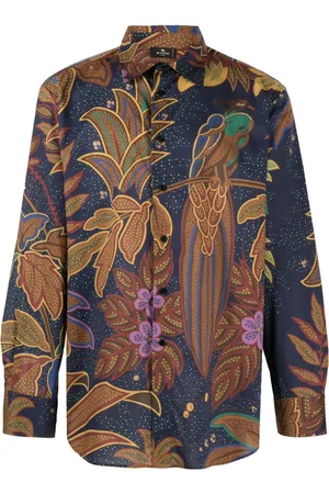 Etro Camisa con estampado botánico