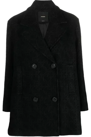 Pinko Blazer con doble botonadura y piñas estampadas