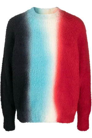 SACAI Suéter con cuello redondo y efecto degradado