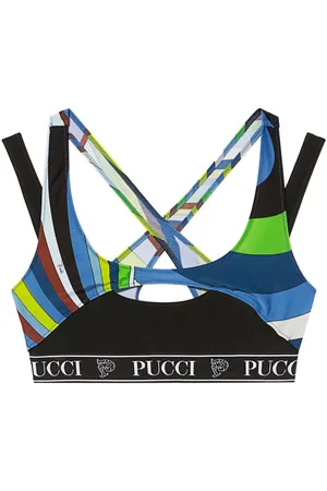 Puccini Top corto con estampado Iride