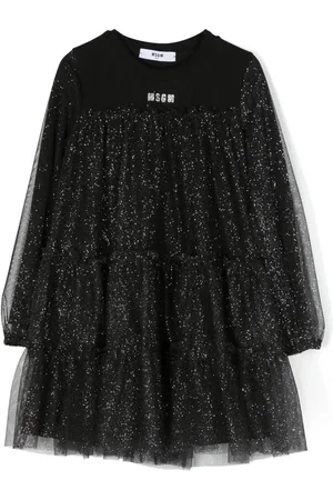 Msgm Vestido acampanado con detalles del glitter
