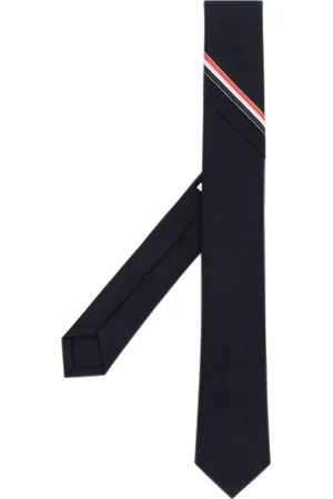 Thom Browne Corbata con motivo de rayas RWB