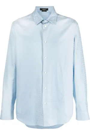 VERSACE Camisa de popelina con motivo Allover