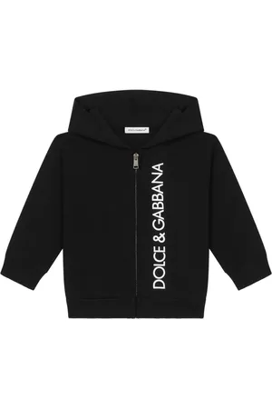 Dolce & Gabbana Hoodie con cierre y logo estampado