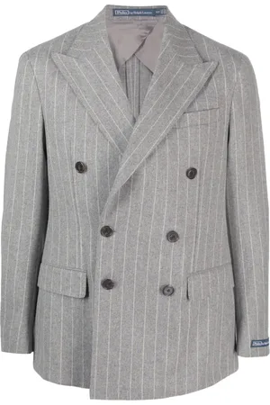 Ralph Lauren Blazer con doble botonadura y motivo de rayas diplomáticas