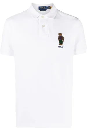 Ralph Lauren Playera tipo polo con motivo Polo Bear