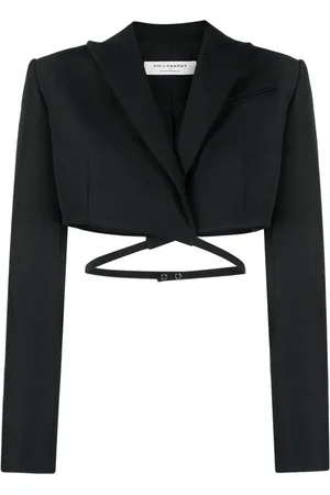 Serafini Blazer corto con detalle de correa
