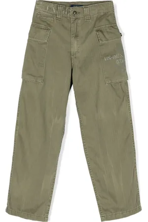 Ralph Lauren Pantalones cargo con logo estampado