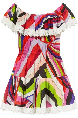 Puccini Vestido con hombros descubiertos y estampado Iride