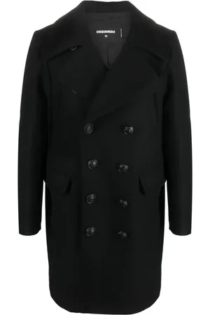 Dsquared2 Abrigo con doble botonadura y logo en los botones