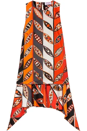 Puccini Blusa sin mangas con estampado gráfico