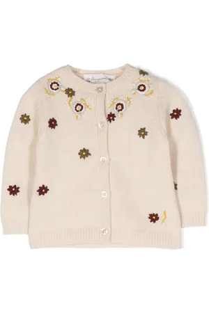 BONPOINT Cárdigan de tejido con bordado floral