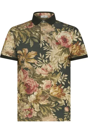 Etro Playera tipo polo con estampado floral
