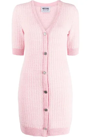 Moschino Vestido corto tejido con cuello en V
