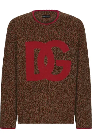 Dolce & Gabbana Suéter tejido con logo en intarsia