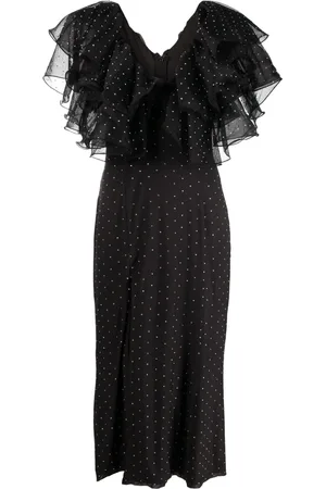 ROTATE Vestido midi con volantes