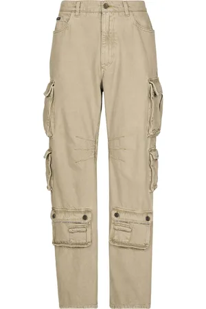 Dolce & Gabbana Pantalones cargo con diseño ancho