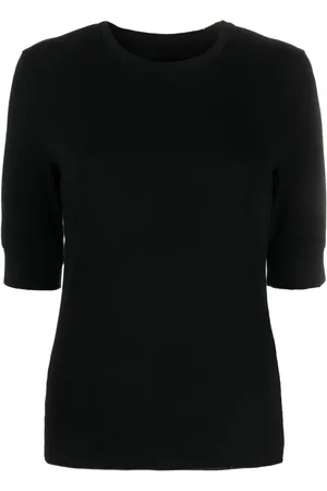 THOM KROM Playera stretch con cuello redondo