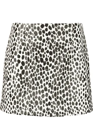 Serafini Falda corta con estampado de guepardo