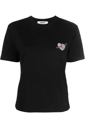 Msgm Playera con logo estampado