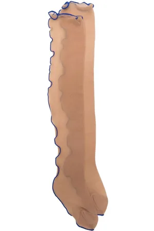 MAISON CLOSE Medias stretch con detalle en contraste