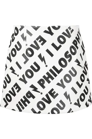 Serafini Falda corta con estampado I Love You Philosophy