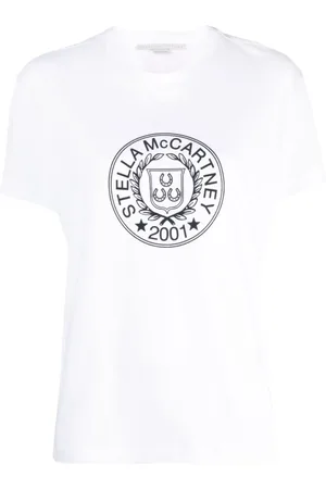 Stella McCartney Playera con logo estampado
