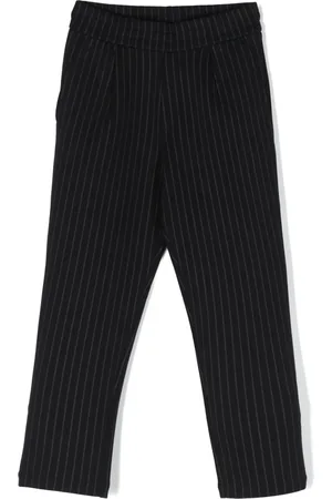 Emporio Armani Pantalones rectos con rayas estampadas