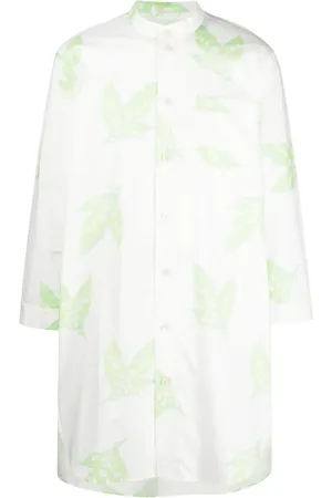 BODE Camisa con cuello mao y rayas
