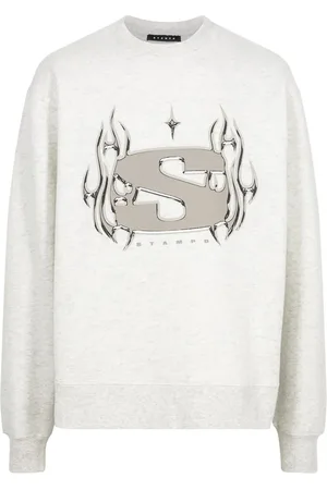 STAMPD Sudadera Chrome Flame con cuello redondo