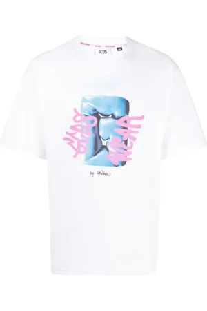 GCDS Playera con logo estampado