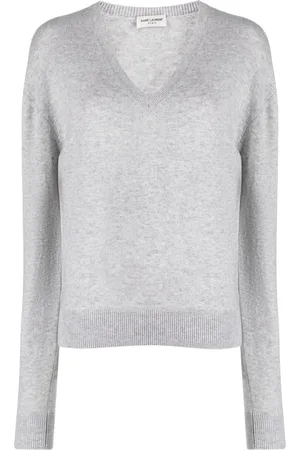 Saint Laurent Suéter de cachemira con cuello en V