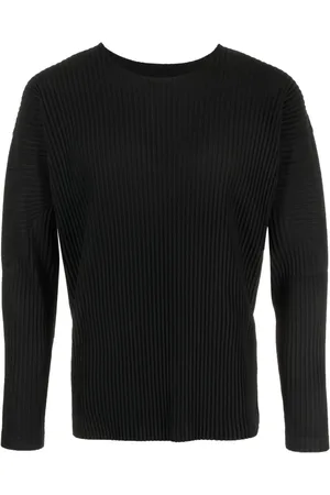 Issey Miyake Playera plisada manga larga