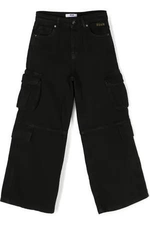 Msgm Jeans con logo bordado