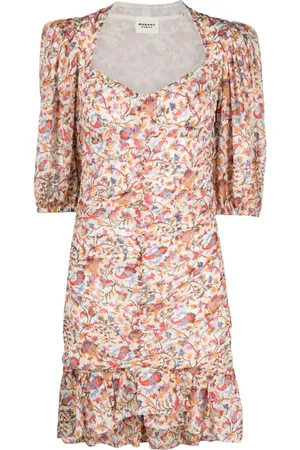 Marant Etoile Vestido corto Lunesa con estampado floral