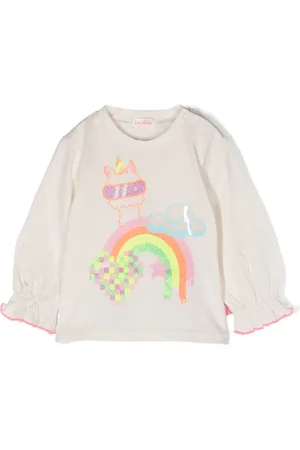 Billieblush Playera manga larga con dibujo estampado