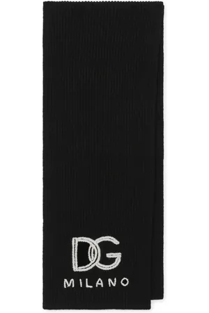 Dolce & Gabbana Bufanda de cachemira con logo bordado