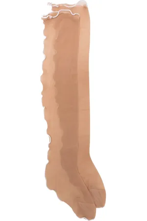 MAISON CLOSE Pantimedias stretch con forro en contraste