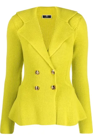Elisabetta Franchi Cárdigan con peplum y doble botonadura