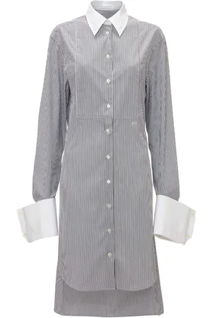 J.W.Anderson Vestido camisero con rayas estampadas