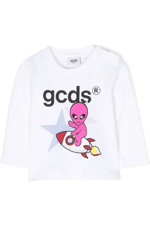GCDS Playera manga larga con estampado gráfico