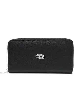 Diesel Cartera Continental Zip L con placa del logo