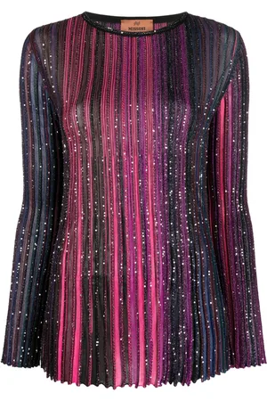 Missoni Suéter con motivo de rayas y lentejuelas