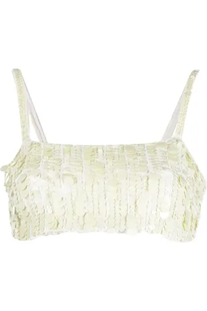 P.A.R.O.S.H. Top corto bordado con lentejuelas