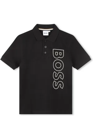 HUGO BOSS Playera tipo polo con logo estampado