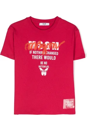 Msgm Playera con logo estampado