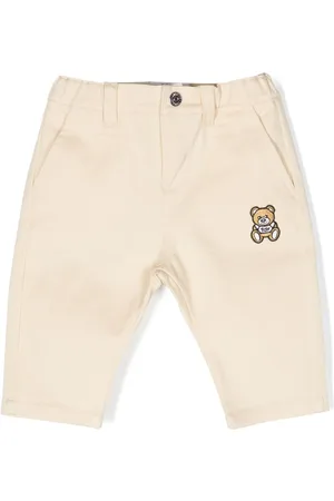 Moschino Pantalones chinos rectos con parche del logo